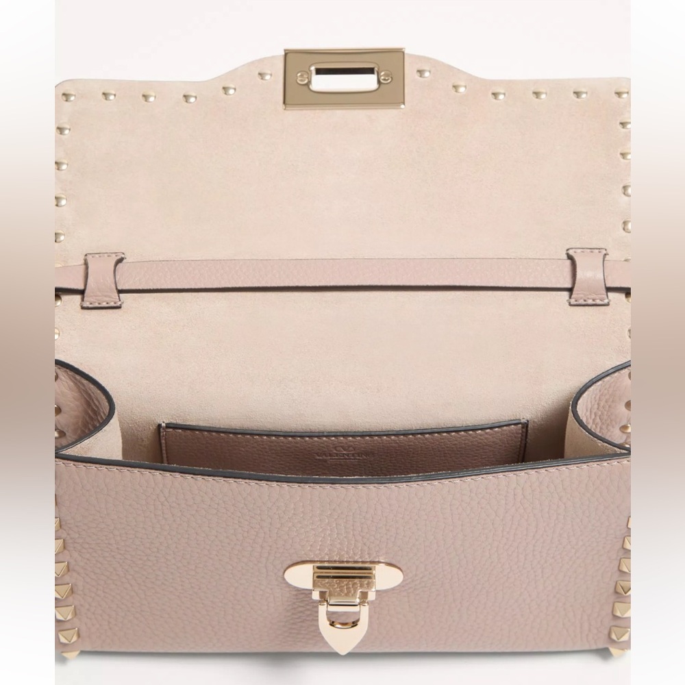 Valentino Garavani Small Rockstud Grainy Calfskin Crossbody Bag - Picture 3 of 16